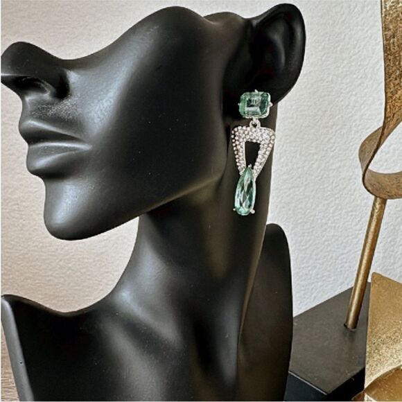 Statement drop earrings N401 - Picture 3 of 4